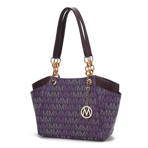 MKF Collection Cameron Tote Bag Stylish Vegan Leather Handbag with Spacious Design by Mia K - 1 of 4
