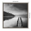 Amanti Art Lake view with Pier II by George Digalakis Canvas Wall Art Print Framed 22-in. x 22-in. - 4 of 4