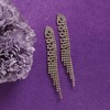 SOHI Women's Crystal Silver Casual Drop Earrings - 2 of 4