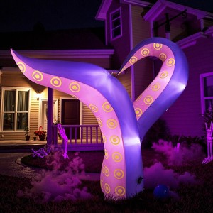 Costway 6.5 Ft Inflatable Tentacles Blow up Octopus Legs Window Decoration with LED Lights - 1 of 4