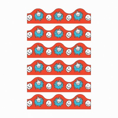 Eureka® Dr. Seuss™ Thing 1 & 2 Deco Trim®, 37 Feet Per Pack, 6 Packs