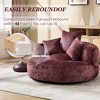 MOONMISS Chenille High-Density Foam Soft Bean bag Chair with 3 Pillows and Wide Backrest - 4 of 4