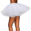 Joyfy Women's Black / Red / White  Petticoat Skirt Tutu Skirts Tulle Tutu Skirts Elastic Underskirt - 4 of 4