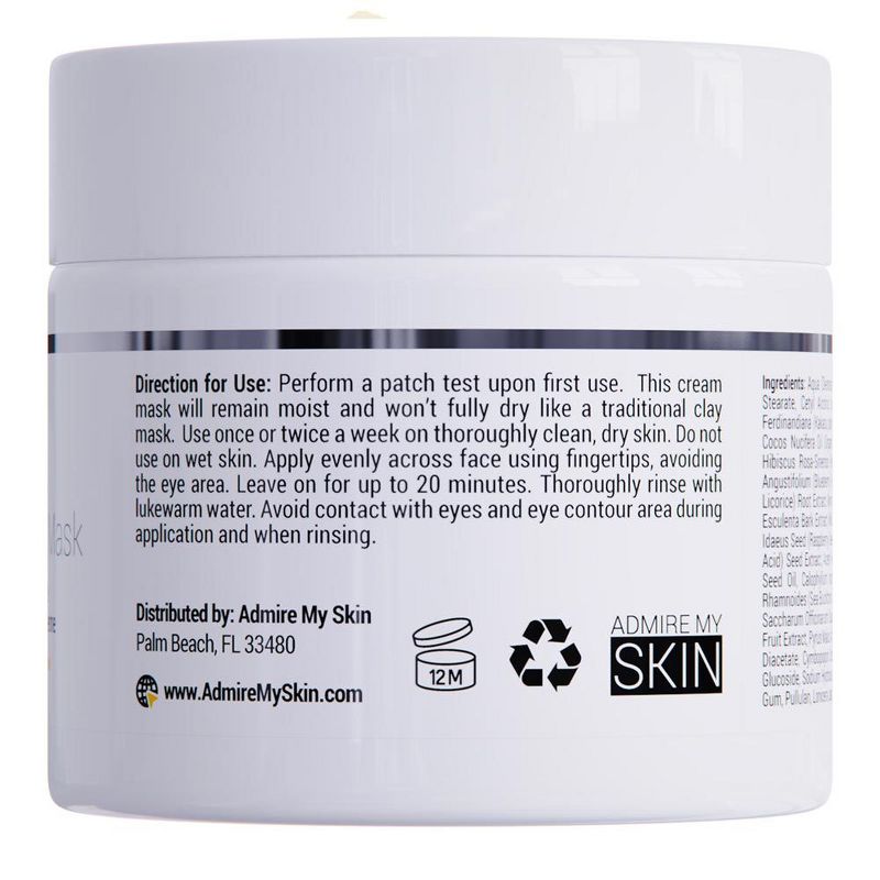 Admire My Skin Vitamin C Mask For Face - Brightening Face Masks Skin Care Contains Glycolic Acid + Lactic Acid + Squalane Oil - Hydrating Beauty, 2oz, 5 of 7