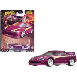 2001 Acura Integra GSR Custom Purple Metallic w/Graphics and White Interior "Boulevard" Series Diecast Model Car by Hot Wheels - 1 of 4