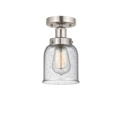 Bell - 1 Light Semi-Flush Mount In Industrial Style-8.25 Inches Tall and 6.5 Inches Wide