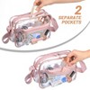 Generic Women's Concert Clear Messenger Bag Small Transparent Stadium Shoulder Purse,Pink - 3 of 4