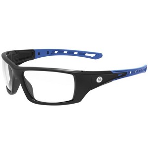 General Electric - 04 Series - Impact-Resistant - Safety Glasses - Clear Lens - Black - 1 of 1