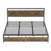 LOVMOR Full Queen King Size Platform Bed Frame with LED Lights, Charging Station, No Box Spring Needed, Easy Assemble - 4 of 4