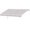 Resenkos Patio Awning, Outdoor Sun Shade Shelter Cover Awnings,10' x 8' Retractable Awning, Patio Awnings, Sunshade Shelter w/ Manual Crank Handle, - 3 of 4