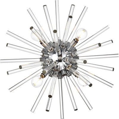 Elegant Lighting Sienna 18 inch crystal rod wall sconce in chrome