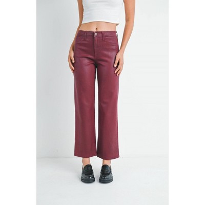 Women's The Coated Straight Leg - JUST BLACK DENIM