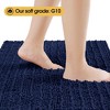 BAGOKIE 3 Piece Chenille Bathroom Rug Set - 3 of 4