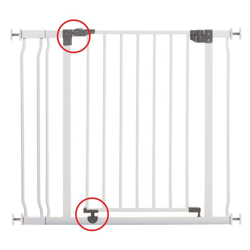 Dreambaby® Liberty 29.5-36.5in Auto Close Metal Baby Safety Gate - White, 4 of 8