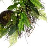 Northlight Green and Brown Foliage Artificial Spring Wreath with Nest - 24" - Unlit - image 4 of 4