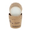 Unique Bargains Disposable Baking Cups Wood Pulp Paper PE Coating Reddish Brown Khaki 2.36"x1.77" 50 Pcs - 3 of 4