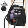 Large Black Tote Bag for Women Work with Zipper Vegan Leather Ladies Travel Handbags and Purses - 4 of 4