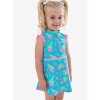 RuffleButts Toddler Girls Sleeveless Zip Ruffle Sleeve UPF50+ Active Dress - 3 of 4