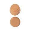 Set of 2 Floral Planter with Saucer Terracotta by Foreside Home & Garden - 4 of 4