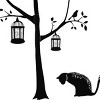 Slickblue Poetry Cat Wall Decals Stickers for Home Decor, 12.6" x 23.6",Vinyl Wall Art for Living Room, Bedroom, Kitchen - 2 of 3
