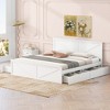 YOOCOZZ King-Sized Wooden Bed Frame with Four Drawers and Supportive Legs - 3 of 4