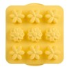 Trudeau 9 Cavity Silicone Flower Pan Yellow - 3 of 4