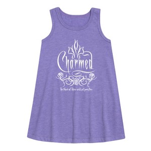 Girls' - Charmed - The Power of Three Will Set You Free Graphic Sleeveless Aline Dress - 1 of 3