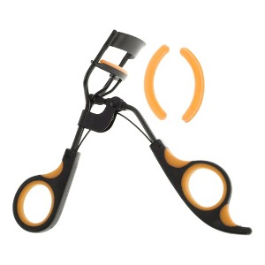 Unique Bargains Women Double Color Handle Eyelash Curler for Business Travel 1 Pc - 1 of 3