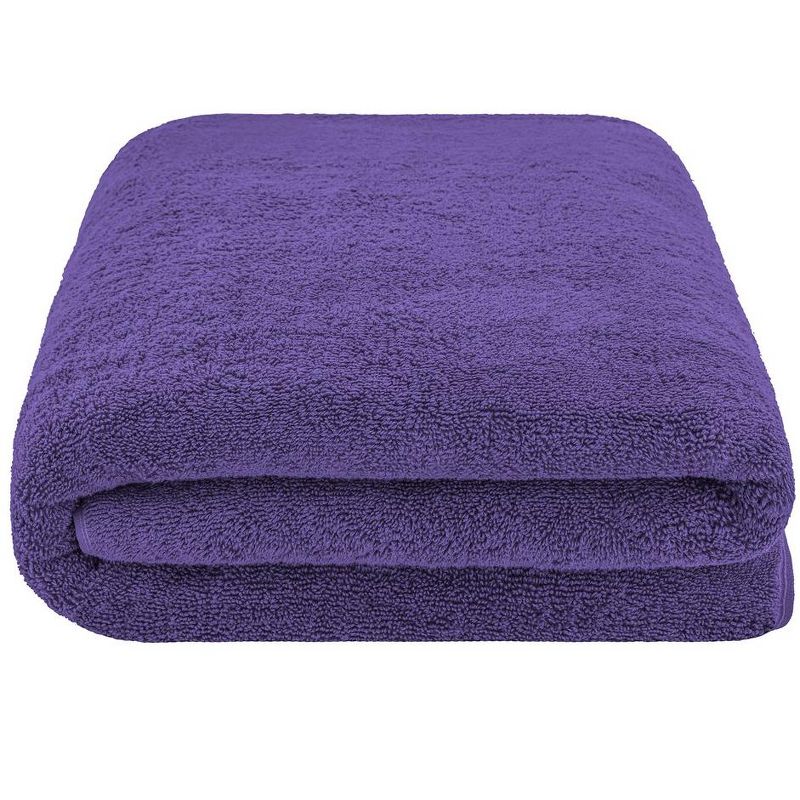 American Soft Linen 100% Cotton Oversized Bath Towel Sheet, 40x80 inches Extra Large Bath Towel Sheet, 1 of 10