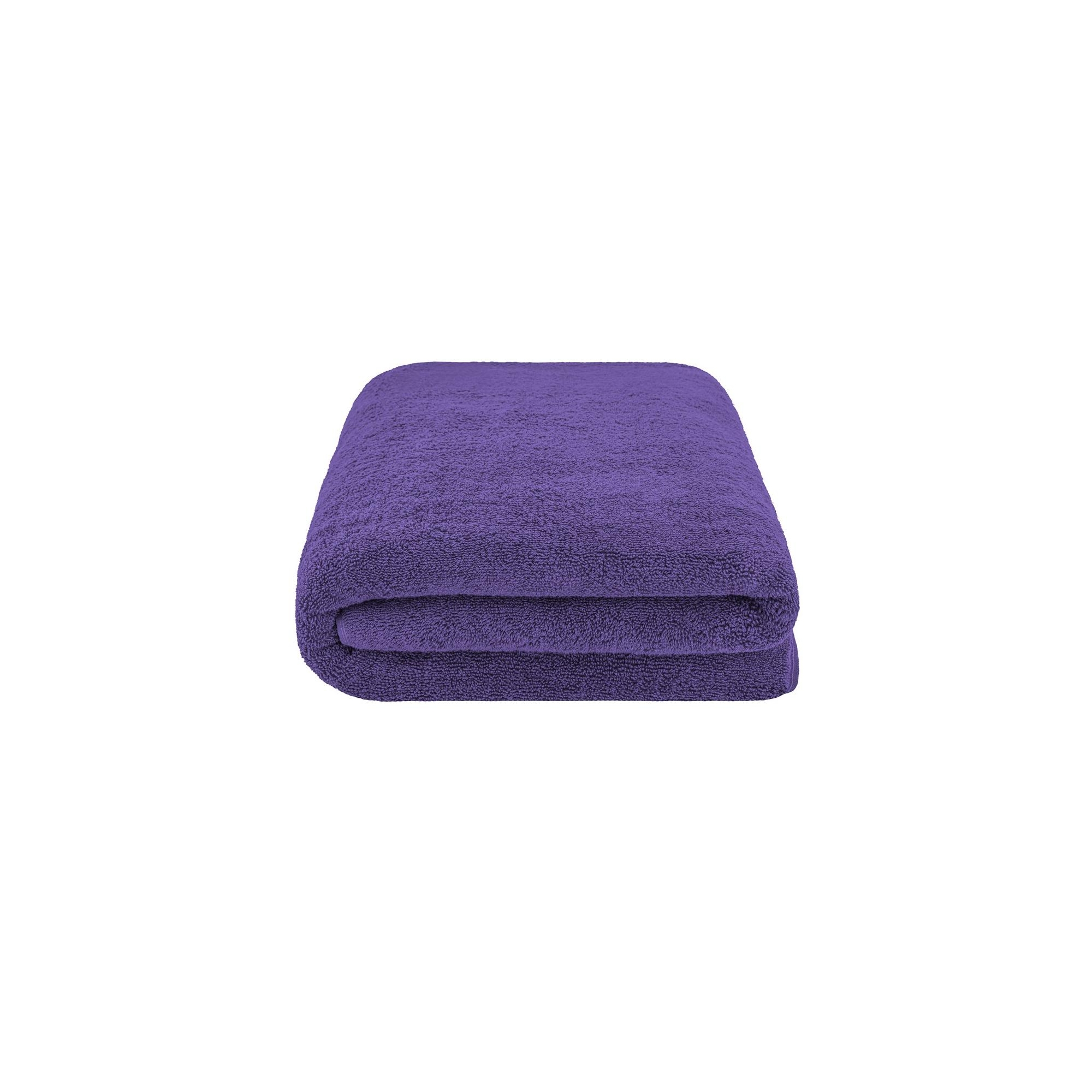 American Soft Linen 100% Cotton Oversized Bath Sheet, 40 in by 80 in Bath Towel Sheet, Purple