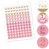 Big Dot of Happiness Two Much Fun - Girl - 2nd Birthday Party Round Candy Sticker Favors - Labels Fits Chocolate Candy (1 sheet of 108) - 2 of 4