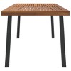 vidaXL Patio Table 59.1 in.x35.4 in.x29.5 in. Solid Wood Acacia - 4 of 4