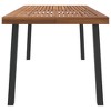 vidaXL Patio Table 59.1 in.x35.4 in.x29.5 in. Solid Wood Acacia - image 4 of 4