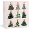 Pink Christmas Decor, Coquette Pink Bow Christmas Tree Wooden Box Sign, Coquette Christmas Decor - 4 of 4