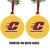 Central Michigan University Secondary Aluminum Holiday Christmas Tree Ornament - 2 of 4