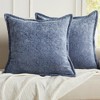 Market & Place 2 Pack Chenille Decorative Pillow Covers 20" x 20" - 2 of 4