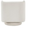 JUJABU Modern Swivel Accent Chair with Upholstered Fabric, Barrel Back, Comfortable Living Room Furniture - 3 of 4