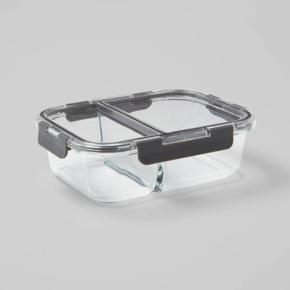 To-Go Glass Bento Storage Container Gray - Made By Design