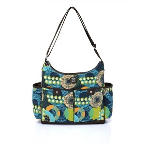 Mes Enfants Multi-Pocket Microfiber Hobo Baby Diaper Bag - 1 of 4