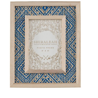 Shiraleah Eden Woven 4 X 6 Picture Frame, White