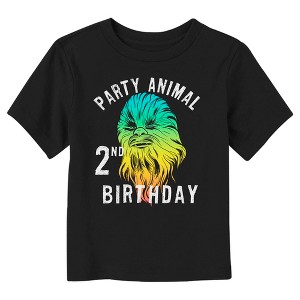 Toddler's Star Wars Chewbacca Party Animal 2nd Birthday T-Shirt - 1 of 3