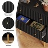 INFURNIC Decorative Storage Cabinets, Stylish and Functional Storage for Every Room, Bedroom, Living Room, Kitchen, Black,31.5”*15.7”*36" - 4 of 4