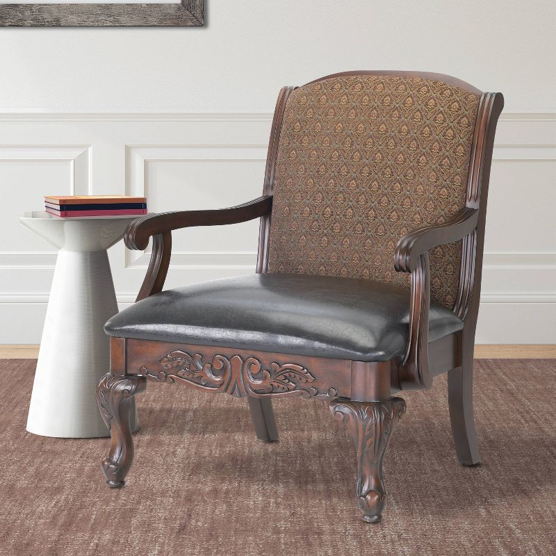 Comfort Pointe Liza Arm Chair Brown, 3 of 6