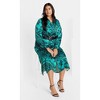 Women's Plus Size Sienna Print Dress - peacock | CITY CHIC - 3 of 4