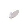 Unique Bargains Stainless Steel Oval Shaped Self Adhesive Wall Hooks and Hangers Silver Tone 6 Pcs - 3 of 4