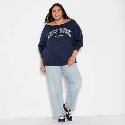 Women's Off the Shoulder Sweatshirt - Wild Fable™