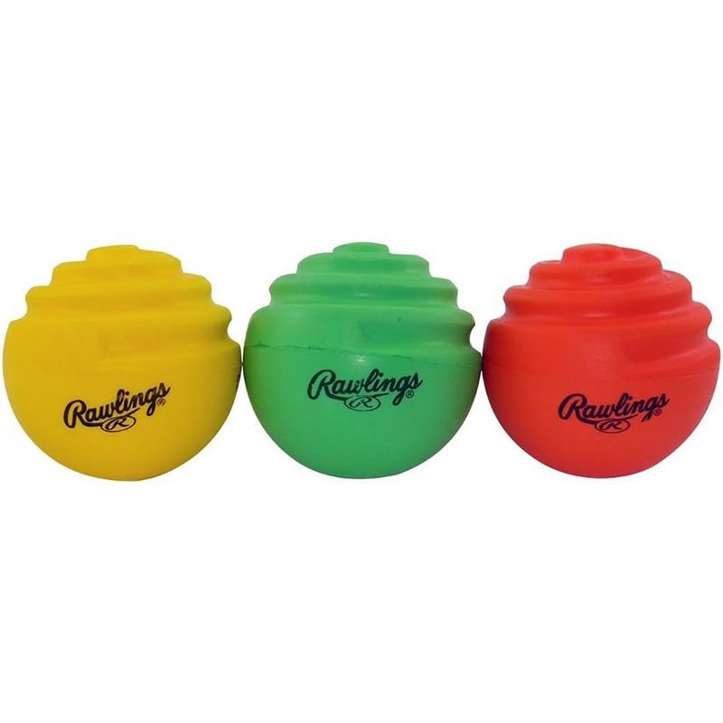 Rawlings Baseball/Softball Curve Ball Foam Training Balls 3-Pack - Multicolor, 1 of 2