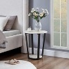 Dexmalle Elysian Contemporary Round End Table with Shelf - 2 of 4
