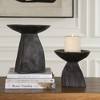 Uttermost Matte Dark Brown Bold Organic Shape Shadow Pedestal Bowls, Set of 2 - 4 of 4