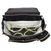 Baby Essentials Vegan Leather Diaper Bag - Black - 4 of 4